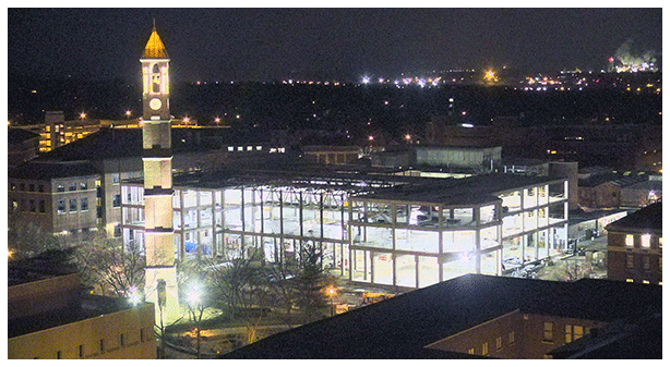 Wilmeth Active Learning Center night view 2016