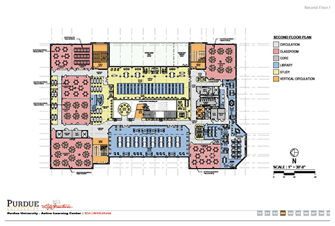 Active Learning Center second floor plan