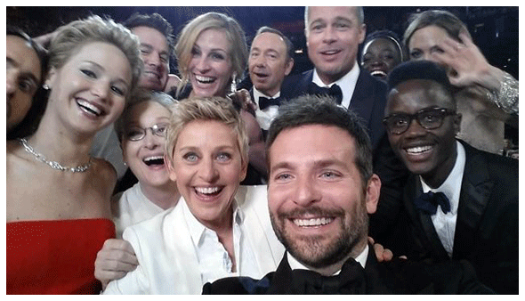 Ellen DeGeneres' selfie photo 2014
