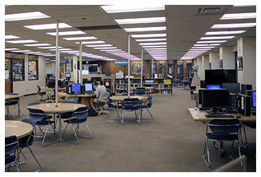 Engineering library interior 2017