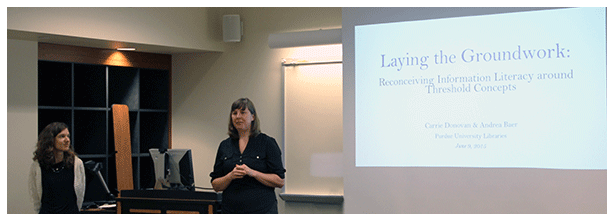 Information Literacy with Carrie Donovan and Andrea Baer 2015