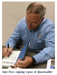 Jerry Ross signing Spacewalker.