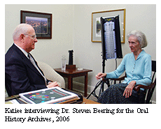 Katie Markee and Dr. Steven Beering 2006