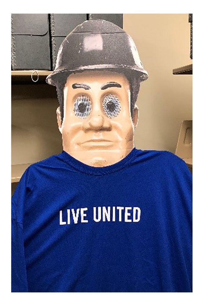 Purdue Pete supports the United Way!