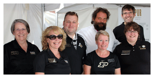 Libraries staff with Rupert Boneham at the Indiana State Fair 2012