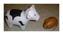 USAIN Cow Tippy and Mouse
