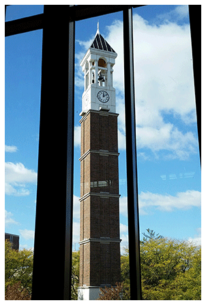 Wilmeth Active Learning Center view of the Bell Tower