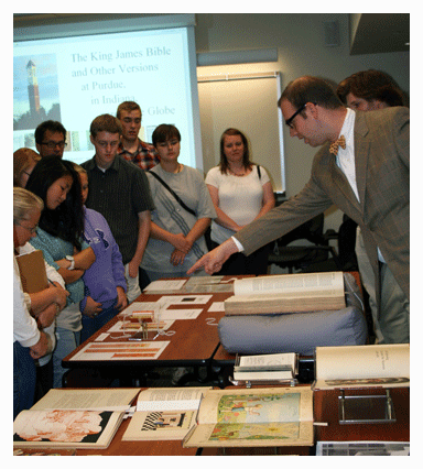 Archives and Special Collections class on the King James Bible