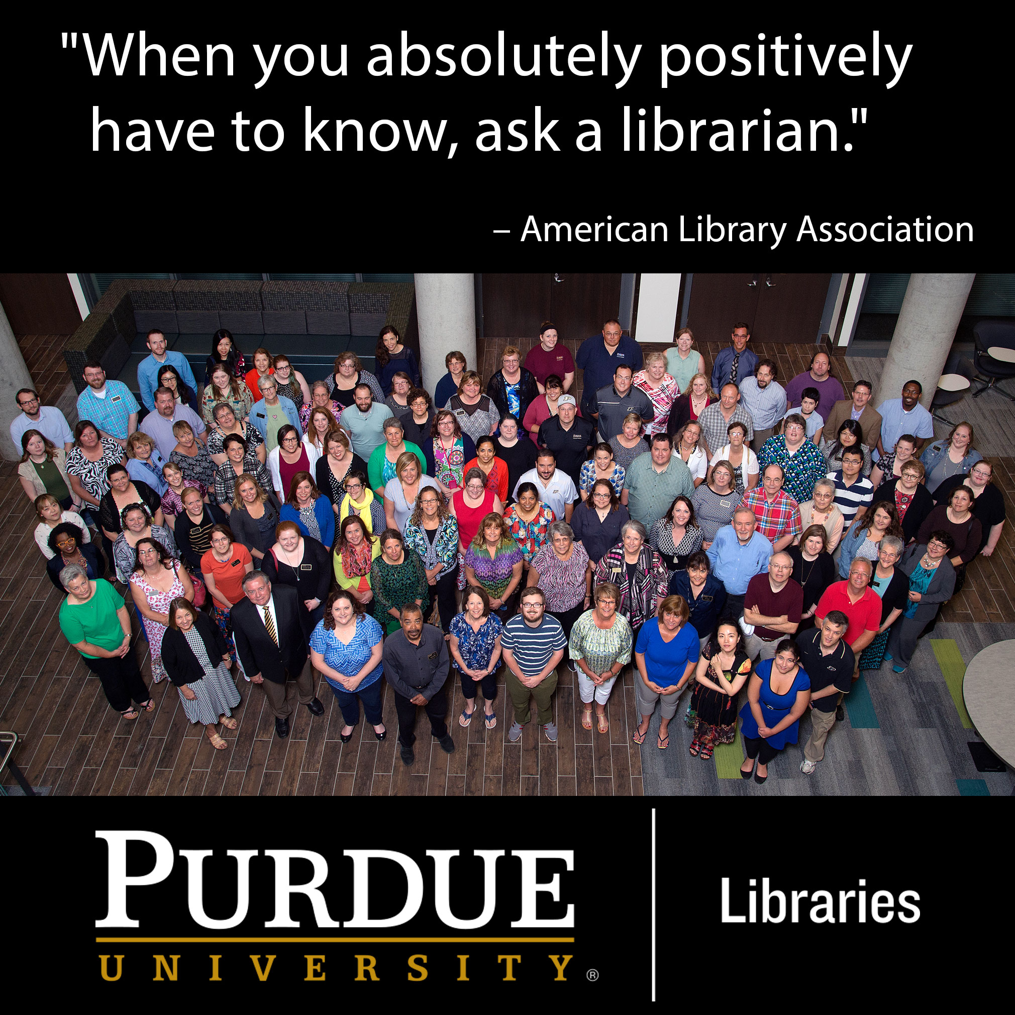 Purdue Libraries faculty and staff
