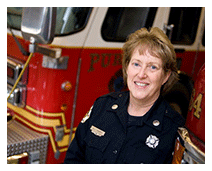 Diana Hardey female firefighter