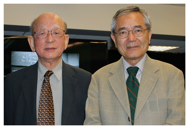 Ei-ichi Negishi and Akira Suzuki at H.C. Brown Exhibit June 7, 2012