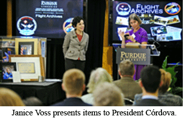 Janice Voss and President Cordova