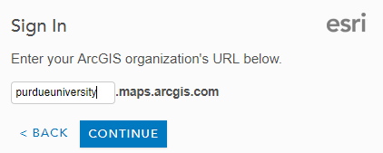 ArcGIS Online Sign In