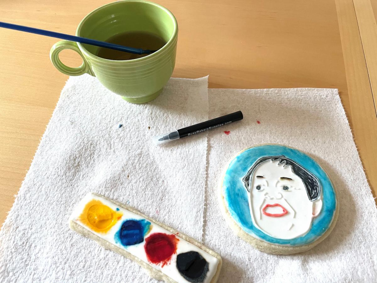 Cookies of Role Models example image. It shows decorating supplies and cookie.